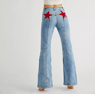 Star Flared Jeans